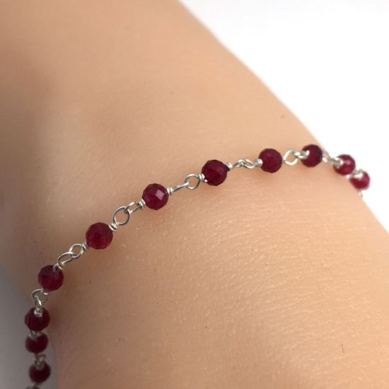 WHOLESAEL GEMSTONE ROSARY CHAINS FOR PERMANENT JEWELRY