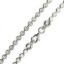 Wholesale Rhodium Over Sterling Silver Finished Chain - Diamond Cut Bead Chain