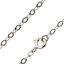 Wholesale Rhodium plated Sterling Silver 3.5mm Flat Cable Oval Chain, Wholesale Bulk Necklace Chains