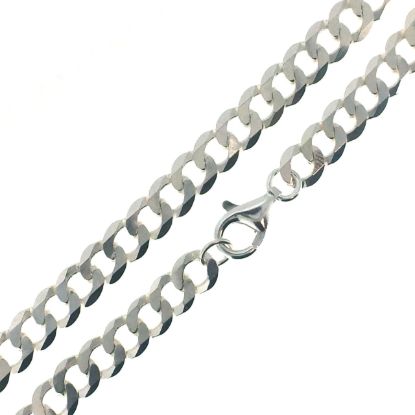 Wholesale Sterling Silver Chunky Diamond Curb Chain, Wholesale Bulk Necklace Chains