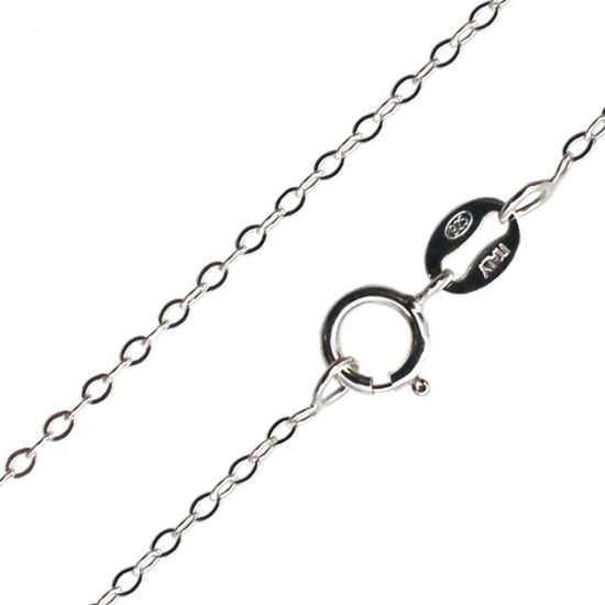 Wholesale Sterling Silver Cable Flat Oval Chain, Wholesale Bulk Necklace Chains