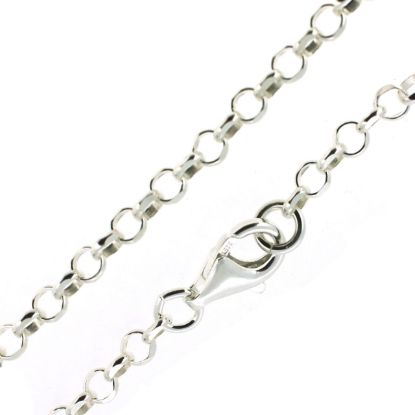 Wholesale Sterling Silver Finished Chain - 3.5mm Diamond Cut Rolo Chain