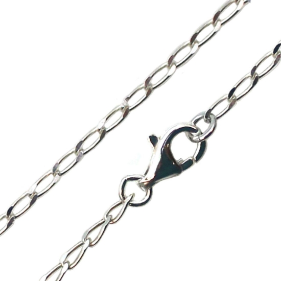 Wholesale Sterling Silver Diamond Cut Curb Necklace Chain, Wholesale Bulk Necklace Chains