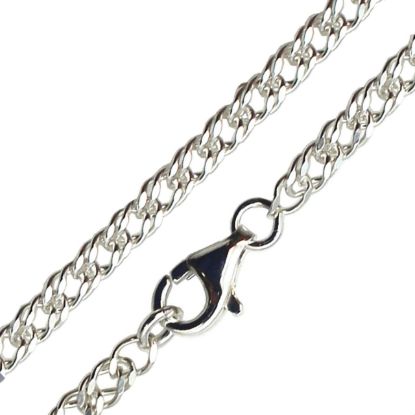 Wholesale Sterling Silver Double Diamond Cut Curb Chain, Wholesale Bulk Necklace Chains