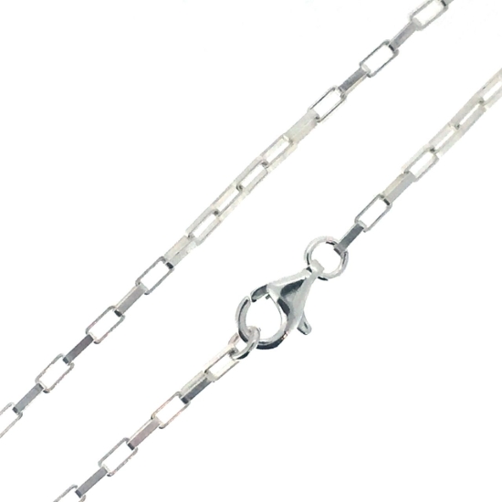 Wholesale Sterling Silver Medium Box Chain, Wholesale Bulk Necklace Chains