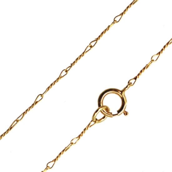 Wholesale Gold plated Sterling Silver Fancy Twisted Link Necklace Chain, Wholesale Bulk Necklace Chains