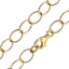 Wholesale Gold over Sterling Silver Cable Oval Chain, Wholesale Bulk Necklace Chains
