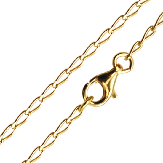 Wholesale Gold Over Sterling Silver Diamond Cut Curb Necklace Chain, Wholesale Bulk Necklace Chains
