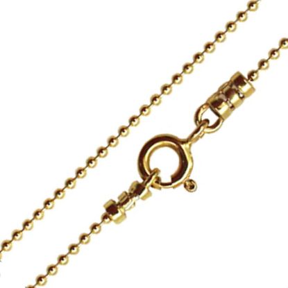 Wholesale Gold over Sterling SilverTiny Ball Chain, Wholesale Bulk Necklace Chains