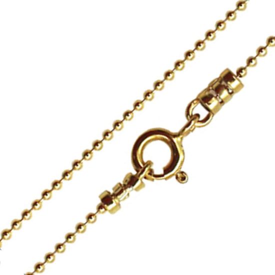 Wholesale Gold over Sterling SilverTiny Ball Chain, Wholesale Bulk Necklace Chains