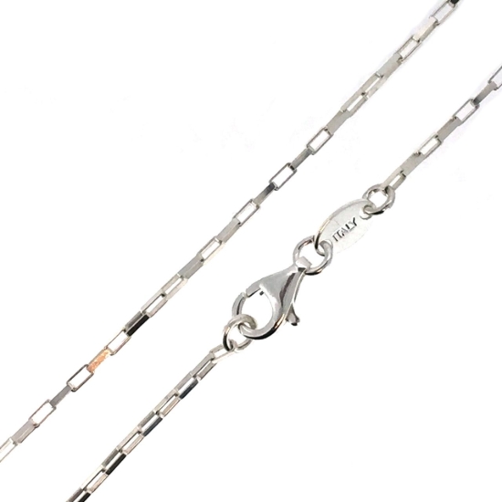Wholesale Sterling Silver Small Box Chain Necklace, Wholesale Bulk Necklace Chains