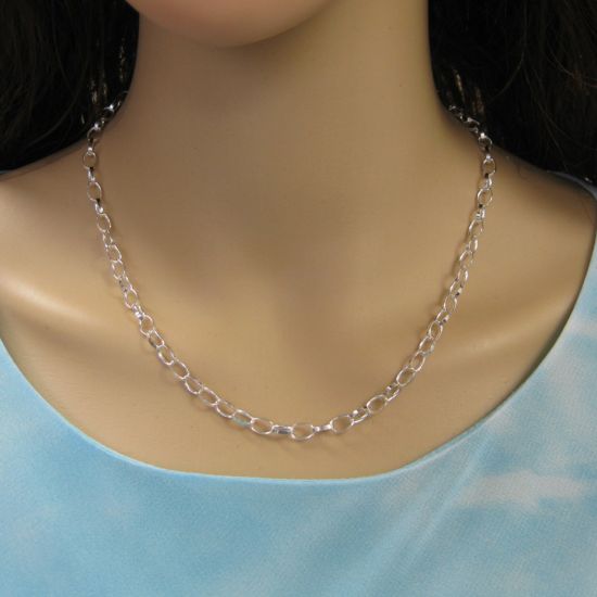 Wholesale Sterling Silver Chunky Cable Oval Chain, Wholesale Necklace Chains