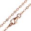 Wholesale Rose Gold plated Sterling Silver 2.3mm Strong Flat Cable Chain, Wholesale Bulk Necklace Chains