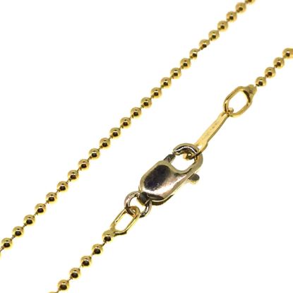 Wholesale Gold plated Sterling Silver Vermeil Tiny Ball Chain, Wholesale Bulk Necklace Chains