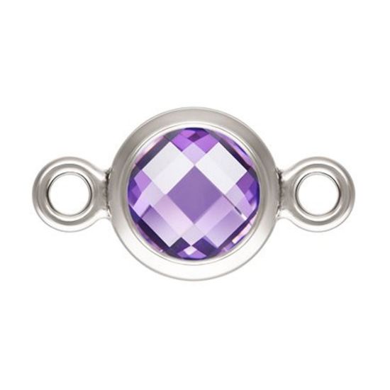 sterling silver 6mm bezel connectors for permanent jewelry supply wholesale