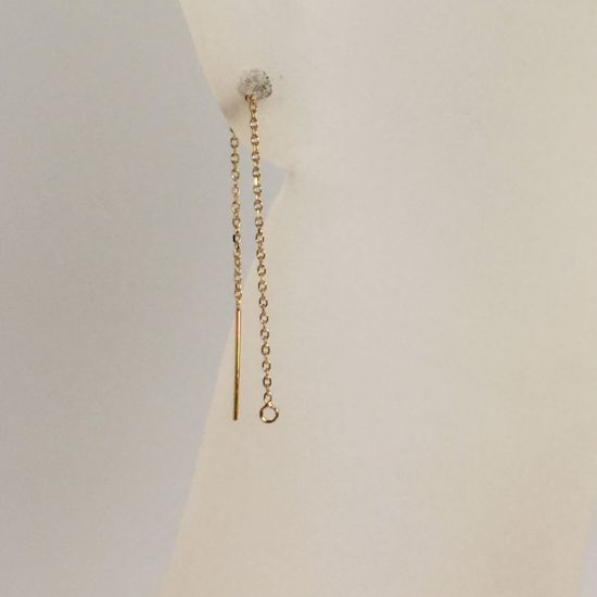 14k yellow gold threader earrings wholesale jewelry making supplies
