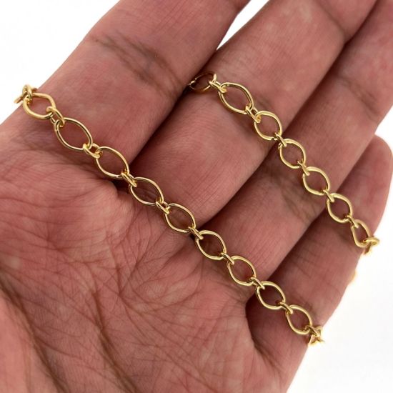 Wholesale 1/20 14k Gold Filled Oval Round Cable Bulk Chain