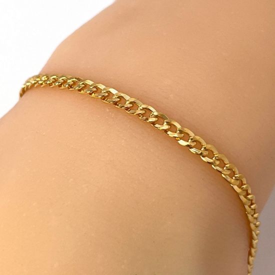 Wholesale 1/20 14K Gold Filled Cuban Curb Chain  1.2mm by 1.8mm (sold per foot ) 