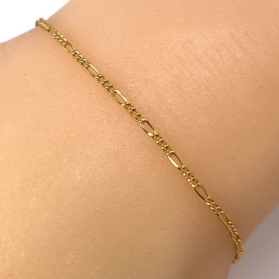 Wholesale 1/20 14K Gold Filled Small Figro Chain  1.2mm by 1.8mm (sold per foot )