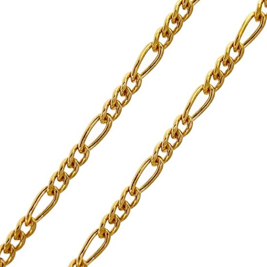 Wholesale 1/20 14K Gold Filled Figro Chain 1.2mm by 1.8mm (sold per foot)