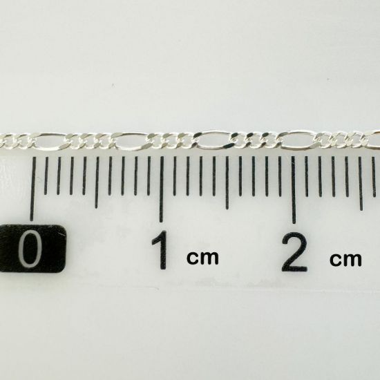 Wholesale sterling silver figaro chain by the foot