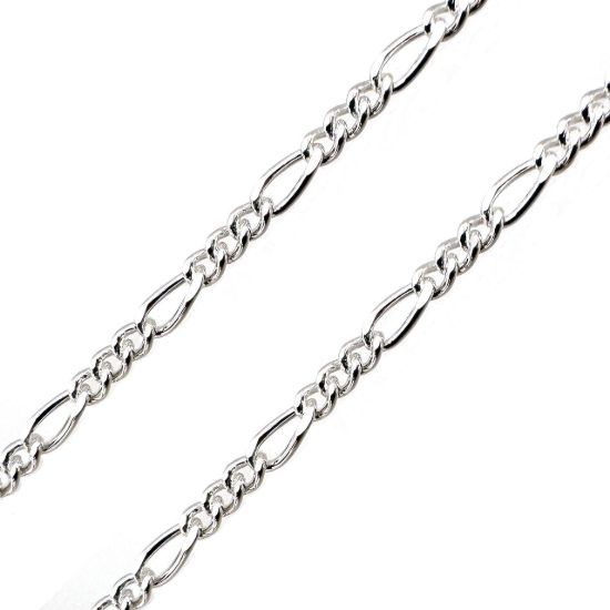 wholesale sterling silver jewelry making chains in bulk,sterling silver figaro chains