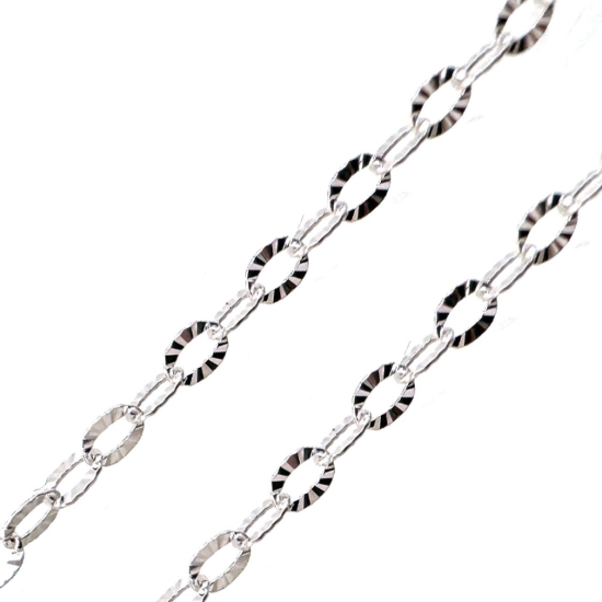 wholesale sterling silver jewelry making chains in bulk,silver textured cable chain