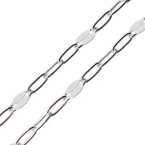 wholesale sterling silver jewelry making chains in bulk,silver paperclip chain