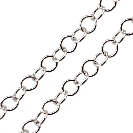 Wholesale Sterling Silver Bulk Chain - 3mm round cable Chain 