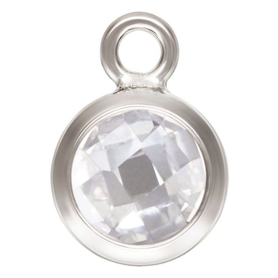 Wholesale Sterling Silver 4mm Bezel Charms