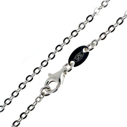 Wholesale Sterling Silver 2.3mm Strong Flat Cable Chain, Wholesale Bulk Necklace Chains