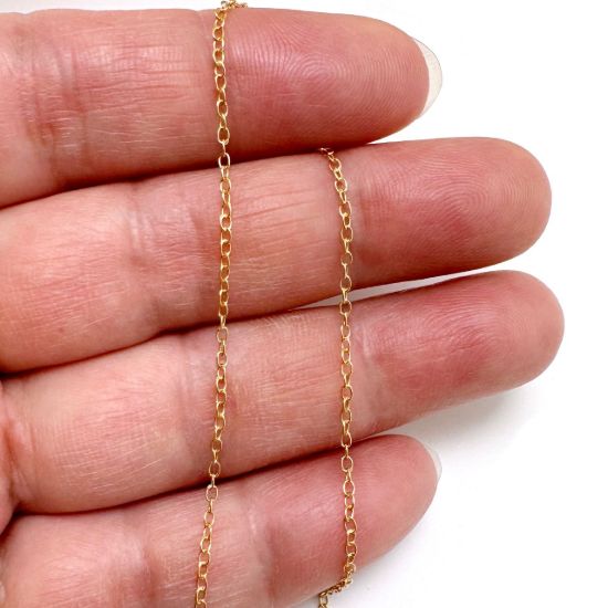 Wholesale 1/20 14K Gold Filled Finished Jewelry Chain - Small Round Cable Chain