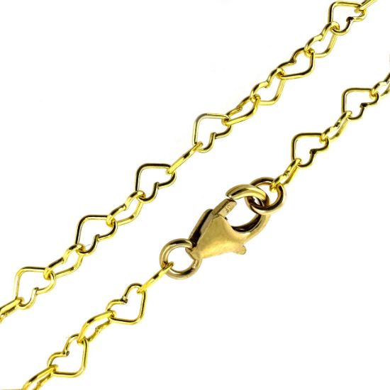 Wholesale gold filled jewelry- gold filled heart chain necklace
