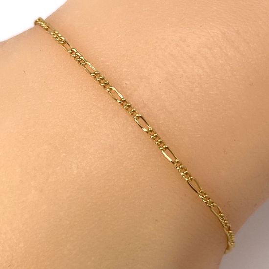 Wholesale 1/20 14K Gold Filled Finished Jewelry Chain - Small Figaro Chain  