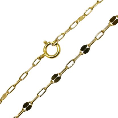 Wholesale 1/20 14K Gold Filled Finished Jewelry Chain-1+3 Flattened Paperclip Chain 