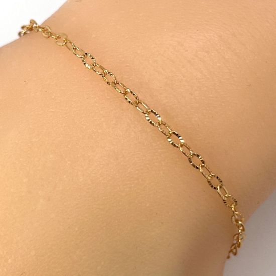 Wholesale 1/20 14K Gold Filled Finished Jewelry Chain - Textured Cable Chain