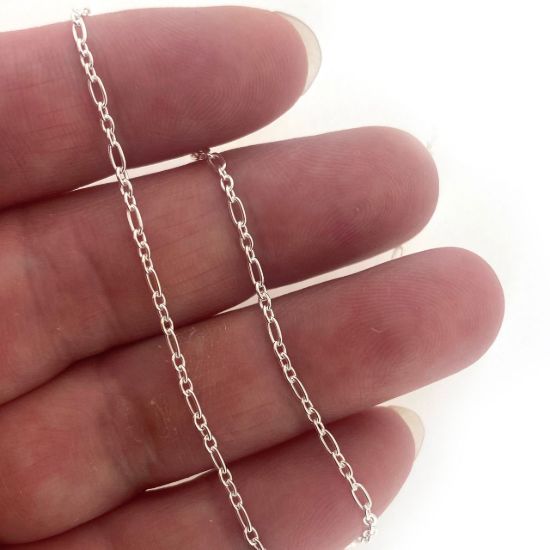 Wholesale Sterling Silver Finished Chain - 3+1 Cable Chain Necklace
