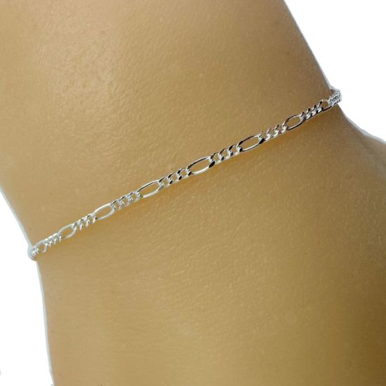 Wholesale Sterling Silver Necklace Chain-Small Figaro Chain 