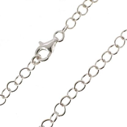 Wholesale 925 Sterling Silver Finished Jewelry Chain - Round Cable Chain 3.2mm
