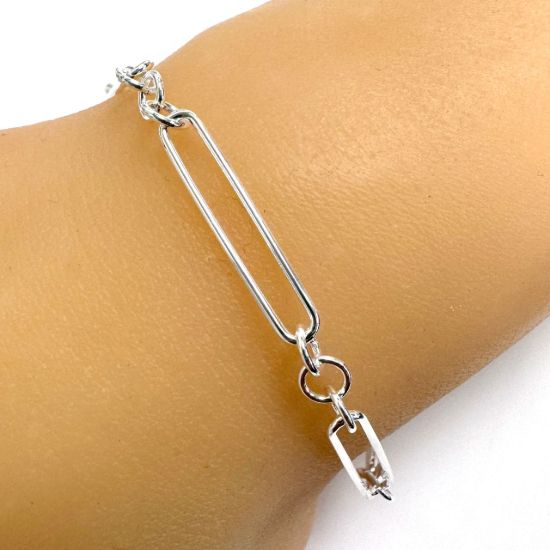 Wholesale Sterling Silver Necklace Chain-Long Box Paperclip Chain