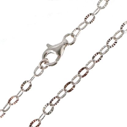 Wholesale 925 Sterling Silver Finished Jewelry Chain - Textured Cable Chain