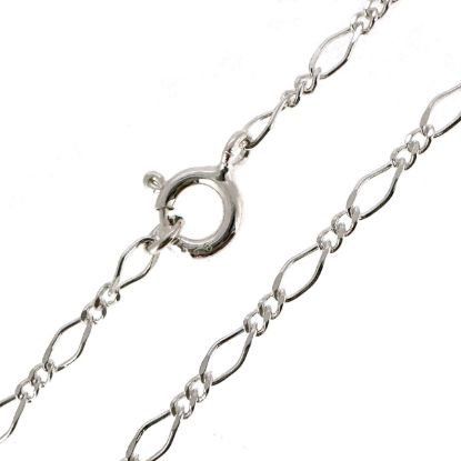 Wholesale 925 Sterling Silver Finished Jewelry Chain - Figaro 8 Cable Chain