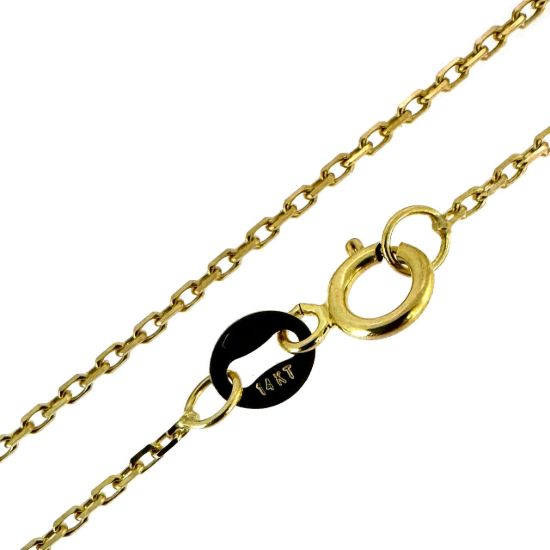 wholesale jewelry-14k solid gold Cable Chain Necklace