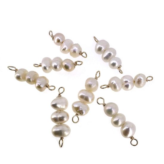 wholesale gold filled jewelry making supplies-pearl connectors