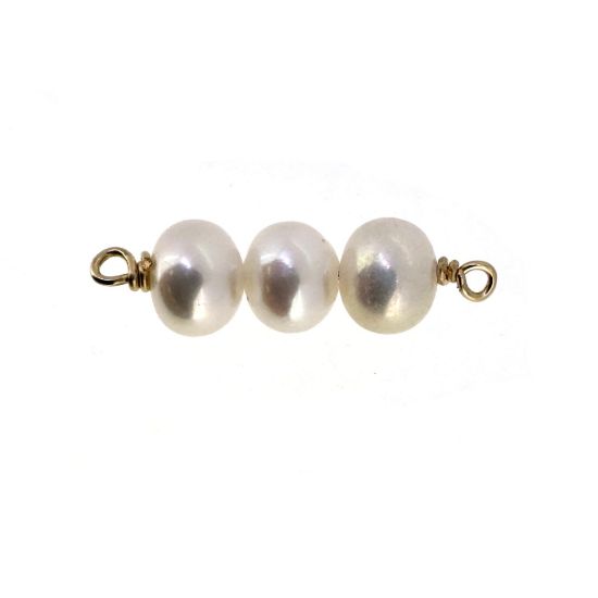 wholesale gold filled jewelry making supplies-pearl connectors