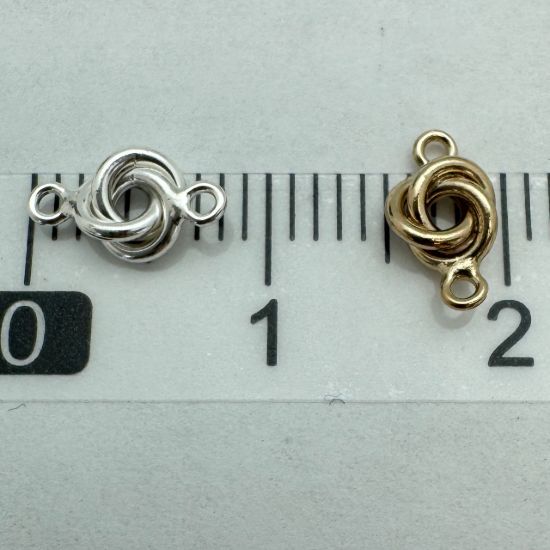 Wholesale 14K 1/20 Gold Filled Tiny Love Knot Charm Connector - 5mm(1 pc)