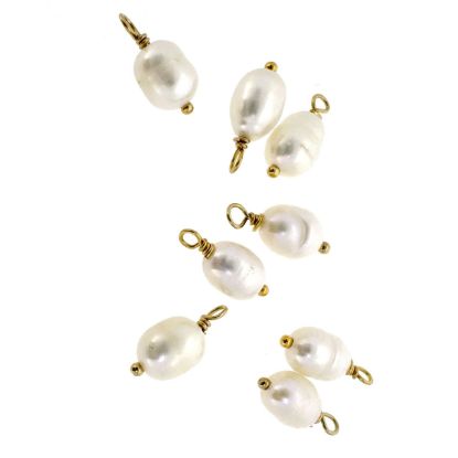 wholesale 14k gold filled pearl charms 