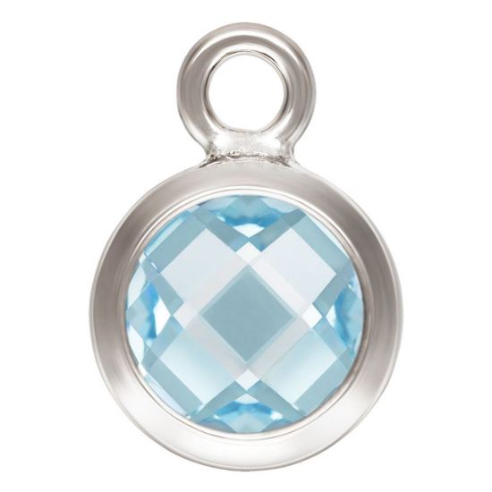 Wholesale Sterling Silver 6mm Bezel Charms