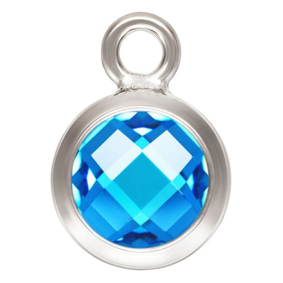 Wholesale Sterling Silver 6mm Bezel Charms