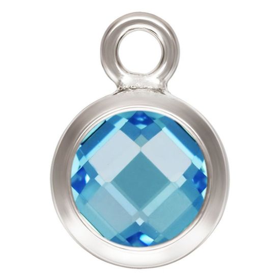 Wholesale Sterling Silver 6mm Bezel Charms